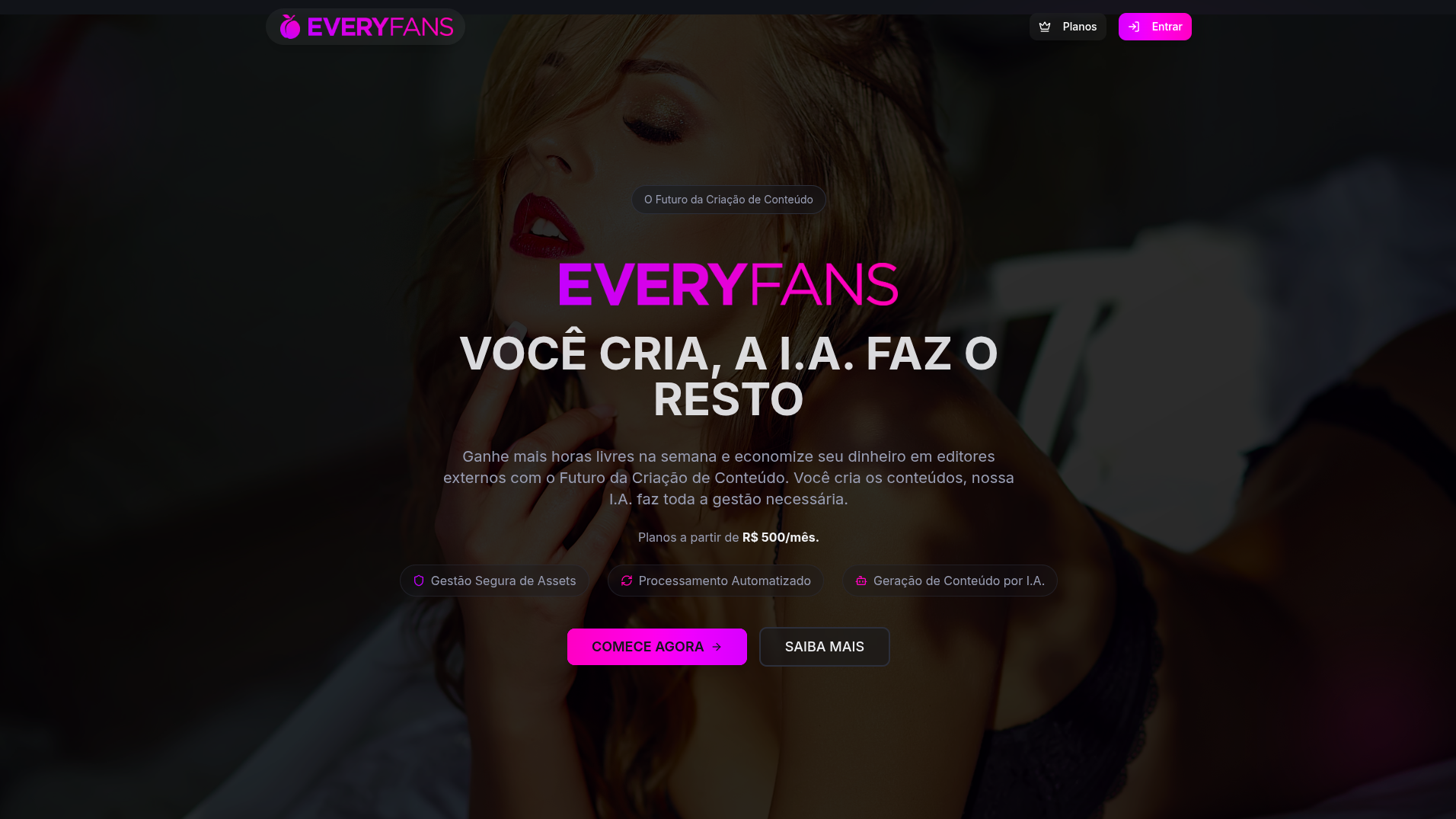 EveryFans – Plataforma de Gestão para Criadores