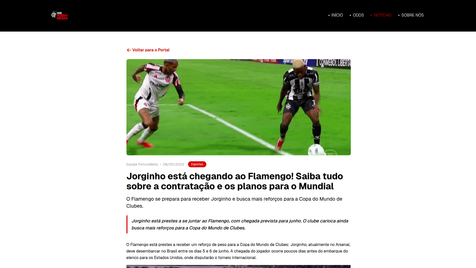 Voz Rubro-Negra – Portal Automatizado do Flamengo thumbnail 4